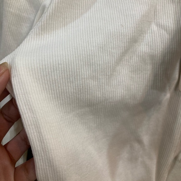 ZARA White Ribbed Shirt - Picture 5 of 9
